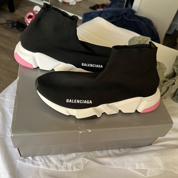 Balenciaga speed sock shoe/pink size 8 - Picture 2 of 7